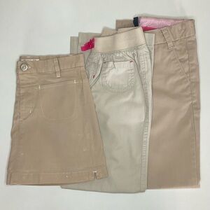 Kids Khaki Pants and Skirt - lot of 3